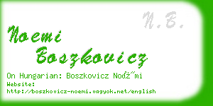 noemi boszkovicz business card